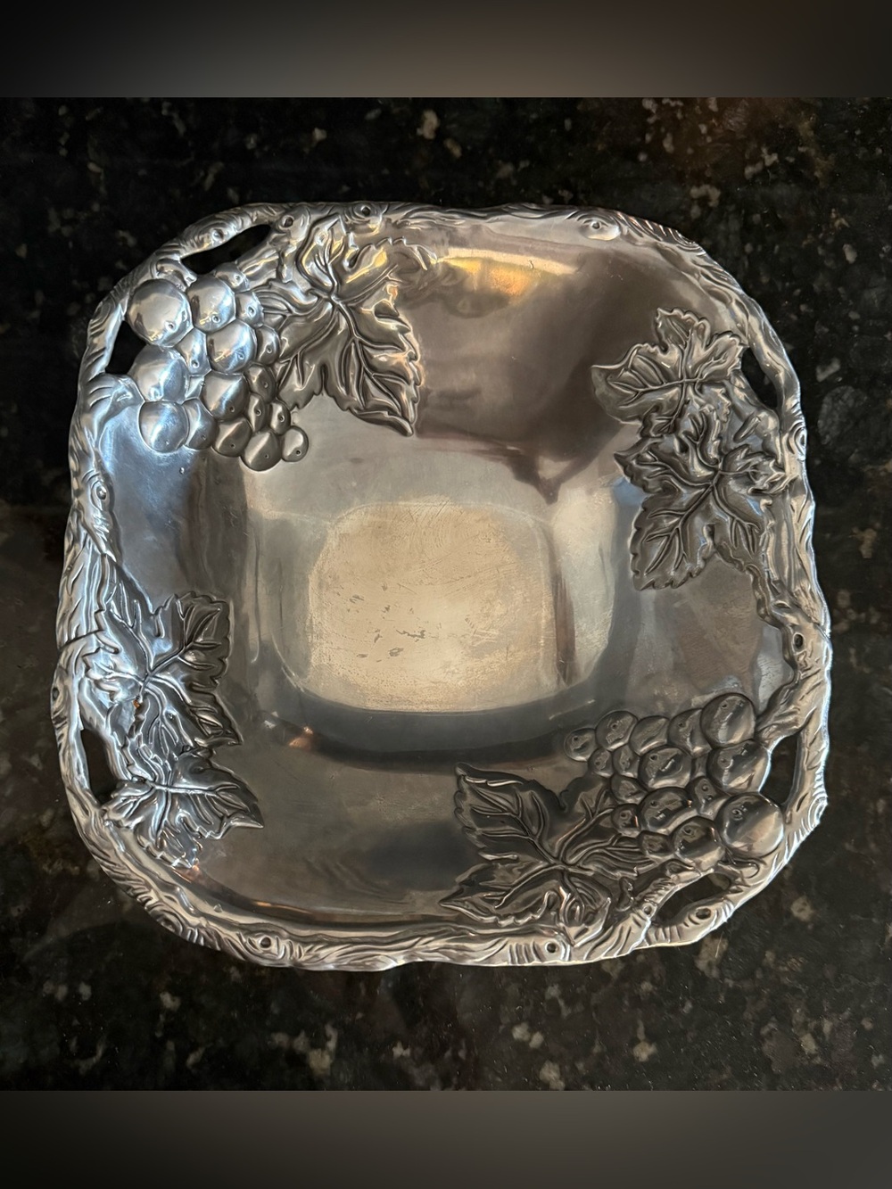 Arthur Court Vintage cast aluminum serving bowl